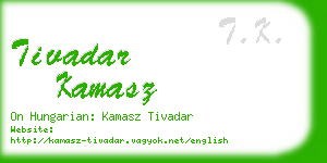 tivadar kamasz business card